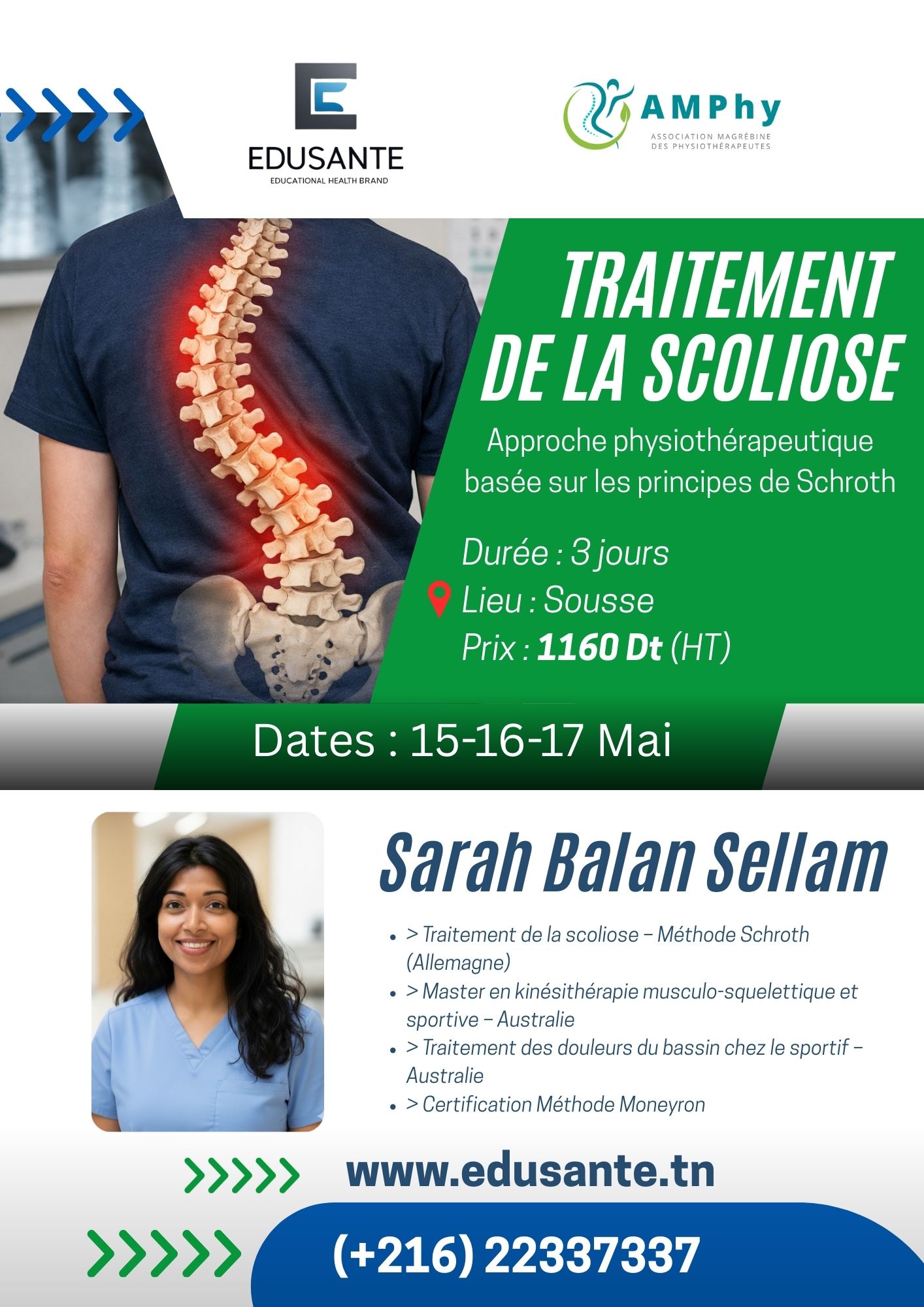 Traitement de la scoliose Tunisie